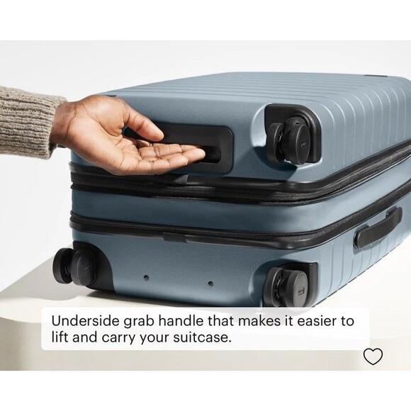 AWAY BIGGER CARRY ON FLEX Spinner Roller Bag Suitcase Luggage Coast Blue 22” - Picture 4 of 16